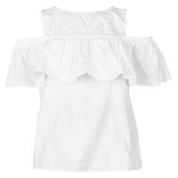 Rock and Rags Cotton Frill Bardot Top