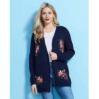 Rose Jacquard Cardigan