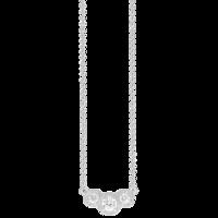 ROYALE STERLING SILVER & WHITE CRYSTAL PENDANT with CHAIN