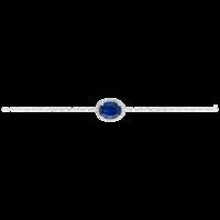 royale sterling silver blue white crystal bracelet