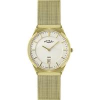 Rotary Watch Gents Gold Plated Bracelet