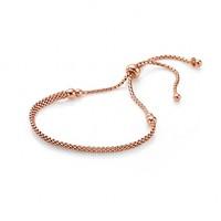 Rosy Beaded Slider Bracelet