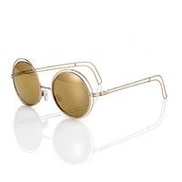 round rose gold sunglasses