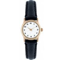 rotary watch elite ladies 9ct gold case strap