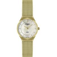 rotary watch ladies gold plated bracelet