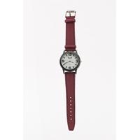 Round Face Contrast Quilted Watch