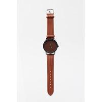 Round Face Embossed Watch