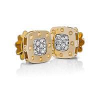 roberto coin pois moi 18ct yellow and white gold 0248ct diamond stud e ...