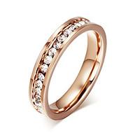 rose gold plated ring for women kids rings girls finger jewelry crysta ...