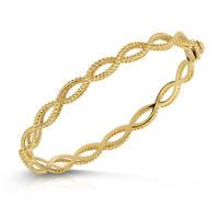 Roberto Coin New Barocco 18ct Yellow Gold Bangle