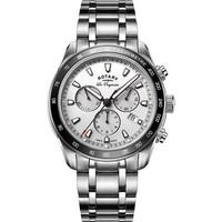 ROTARY Men\'s Timepieces Legacy Silver Chronograph Watch