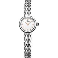 rotary ladies cocktail silver steel watch