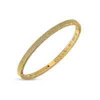 Roberto Coin Symphony 18ct Yellow Gold Pattern Bangle