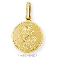 round st christopher medallion