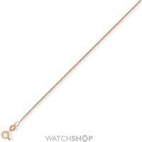 rose gold diamond cut tightly linked classic curb chain 1845cm