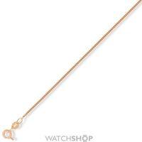 rose gold diamond cut tightly linked classic curb chain 2050cm