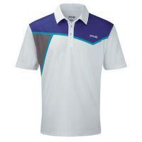 Rockaway Polo Shirt - White/Plum