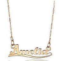 rose gold personalised name necklace