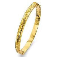 Rolled Gold Swirl Design Bangle