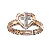 Rose Gold Plated \'Memories\' Ring