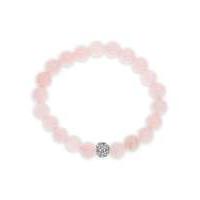 Rose Quartz and Crystal Bracelet