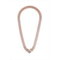 rose gold rhinestone necklace