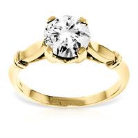 round brilliant cut diamond solitaire ring in 9ct gold