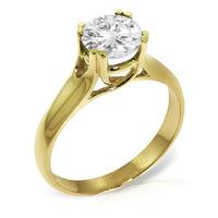 round brilliant cut diamond solitaire ring in 9ct gold