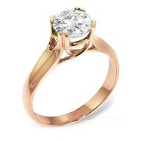 Round Brilliant Cut Diamond Solitaire Ring in 9ct Rose Gold