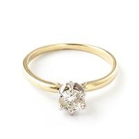 round brilliant cut diamond solitaire ring in 9ct gold