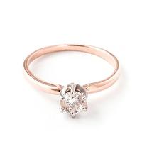 Round Brilliant Cut Diamond Solitaire Ring in 9ct Rose Gold