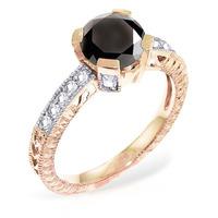 Round Brilliant Cut Diamond Ring in 9ct Rose Gold