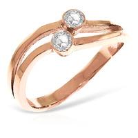 Round Brilliant Cut Diamond Ring in 9ct Rose Gold