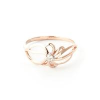 round brilliant cut diamond ring in 9ct rose gold