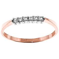 Round Brilliant Cut Diamond Ring in 9ct Rose Gold