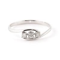 round brilliant cut diamond ring in 9ct white gold