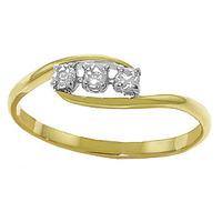 Round Brilliant Cut Diamond Ring in 9ct Gold