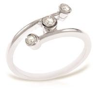 round brilliant cut diamond ring in 9ct white gold