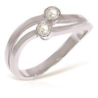 Round Brilliant Cut Diamond Ring in 9ct White Gold