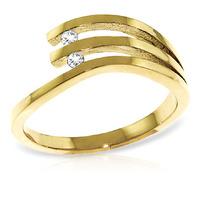Round Brilliant Cut Diamond Ring in 9ct Gold