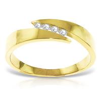 Round Brilliant Cut Diamond Channel Set Ring in 9ct Gold