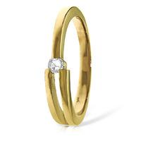 Round Brilliant Cut Diamond Channel Set Ring in 9ct Gold