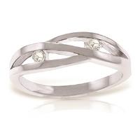 Round Brilliant Cut Diamond Channel Set Ring in 9ct White Gold