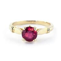 Round Brilliant Cut Ruby Solitaire Ring 2.0ct in 9ct Gold