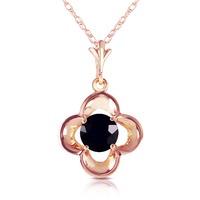 Round Brilliant Cut Diamond Pendant Necklace in 9ct Rose Gold