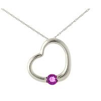 round brilliant cut pink topaz pendant necklace 025ct in 9ct white gol ...