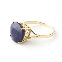 Round Brilliant Cut Sapphire Ring 9.5ct in 9ct Gold