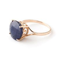 Round Brilliant Cut Sapphire Ring 9.5ct in 9ct Rose Gold