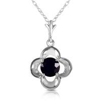 Round Brilliant Cut Diamond Pendant Necklace in 9ct White Gold