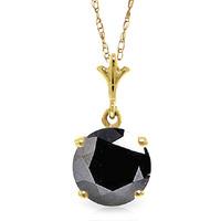 Round Brilliant Cut Cubic Zirconia Pendant Necklace 2.38ct in 9ct Gold